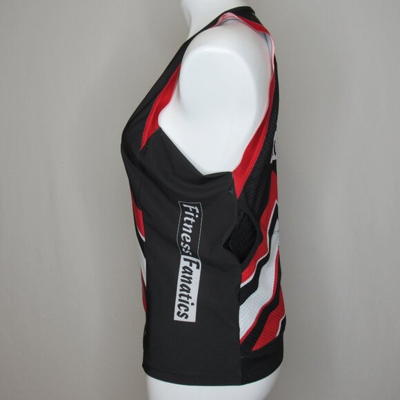 Castelli Black Red 1/2 Zip Cycling Sleeveless Bike Jersey Women's XXlarge - Picture 3 of 11